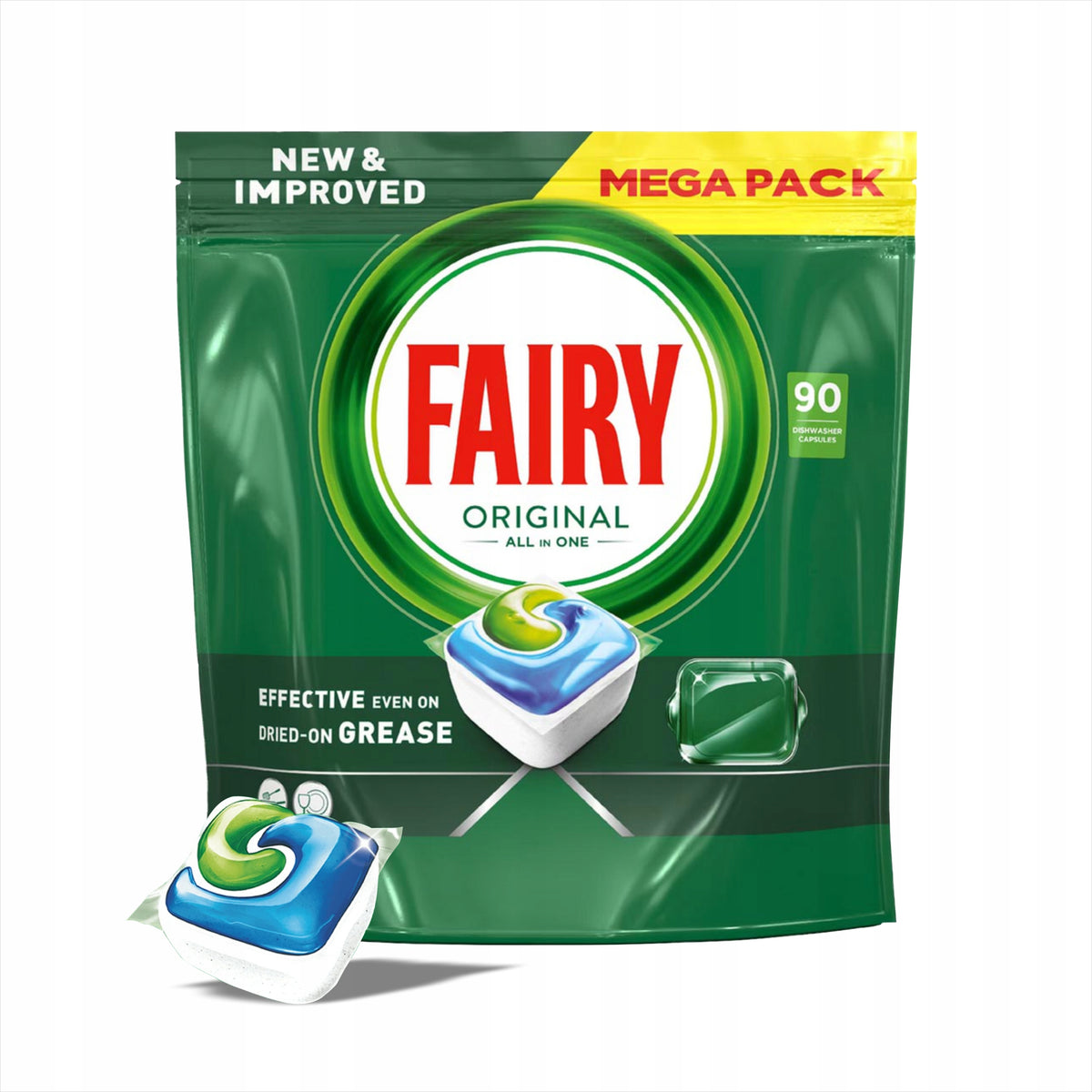 FAIRY Original Dishwasher Capsules 90pcs Lemon