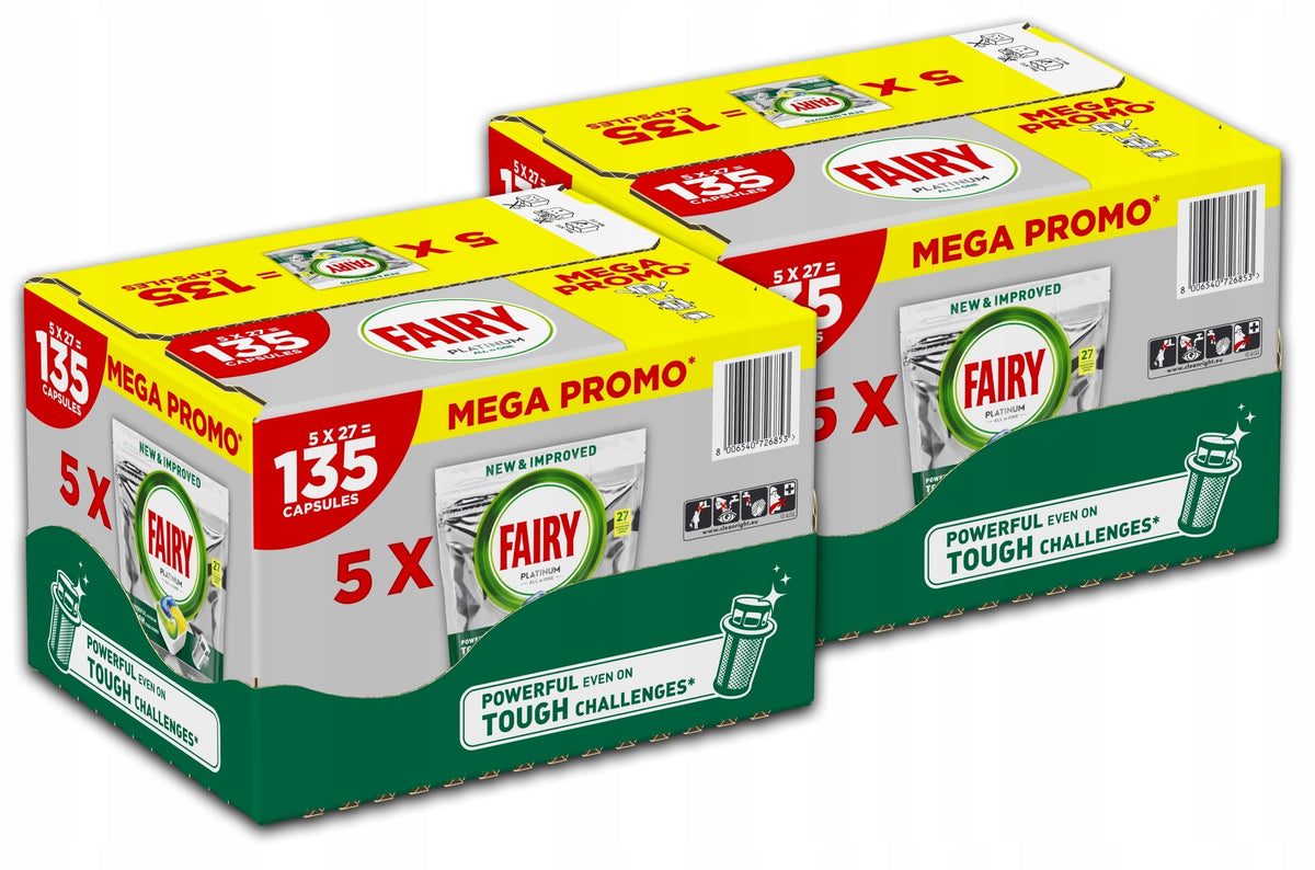 FAIRY PLATINUM DISHWASHER CAPSULES 10x28 pcs.