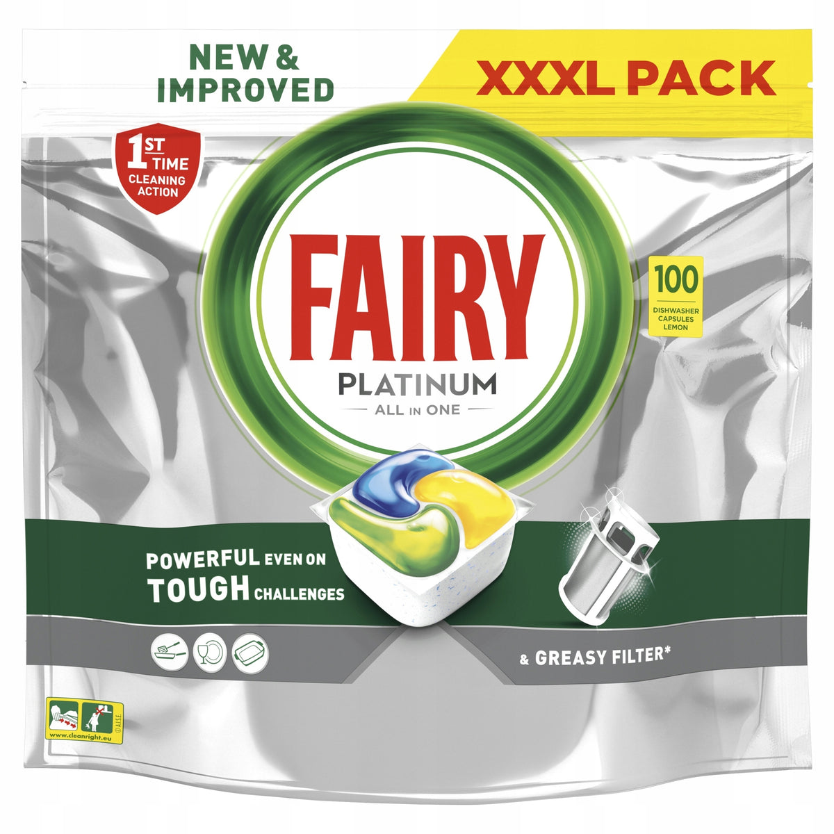 FAIRY PLATINUM LEMON 200 PCS. LEMON TABLETS Brand Fairy