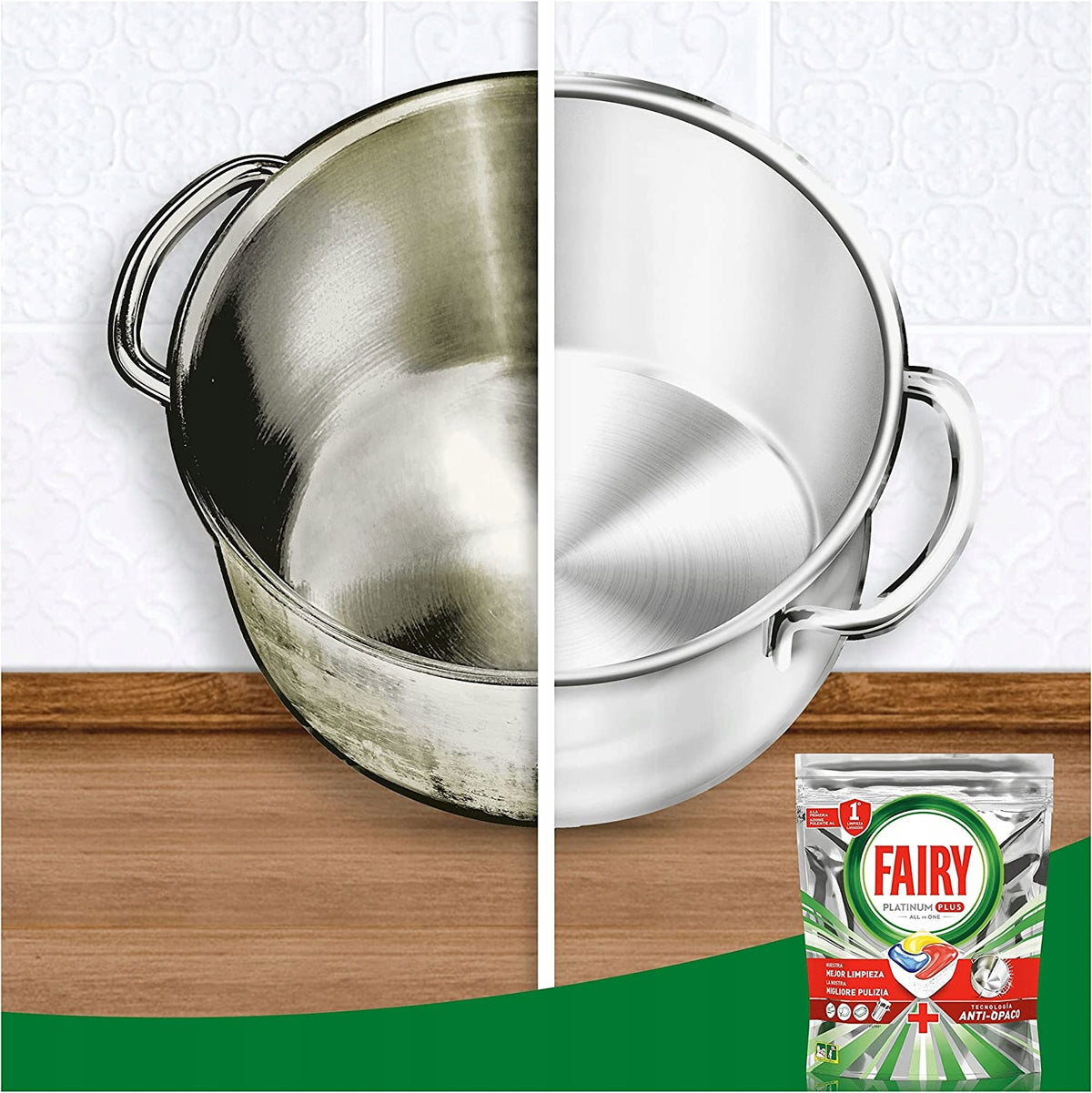 FAIRY PLATINUM PLUS DISHWASHER CAPSULES ALL IN ONE 48 pcs. Brand Fairy