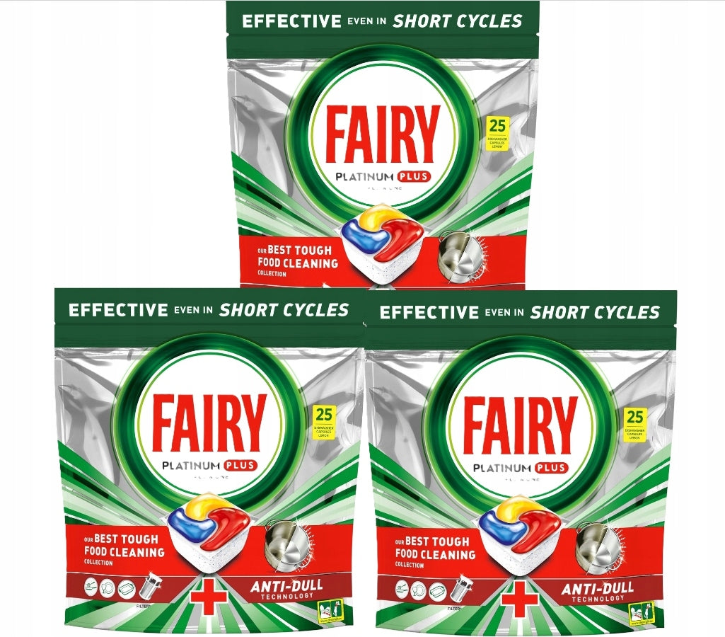 FAIRY PLATINUM PLUS Lemon75pcs dishwasher caps