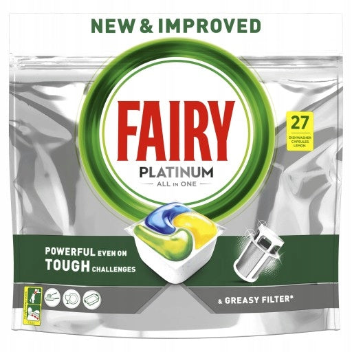 FAIRY PLATINUM YELLOW DISHWASHER CAPSULES 135 PCS Brand Fairy