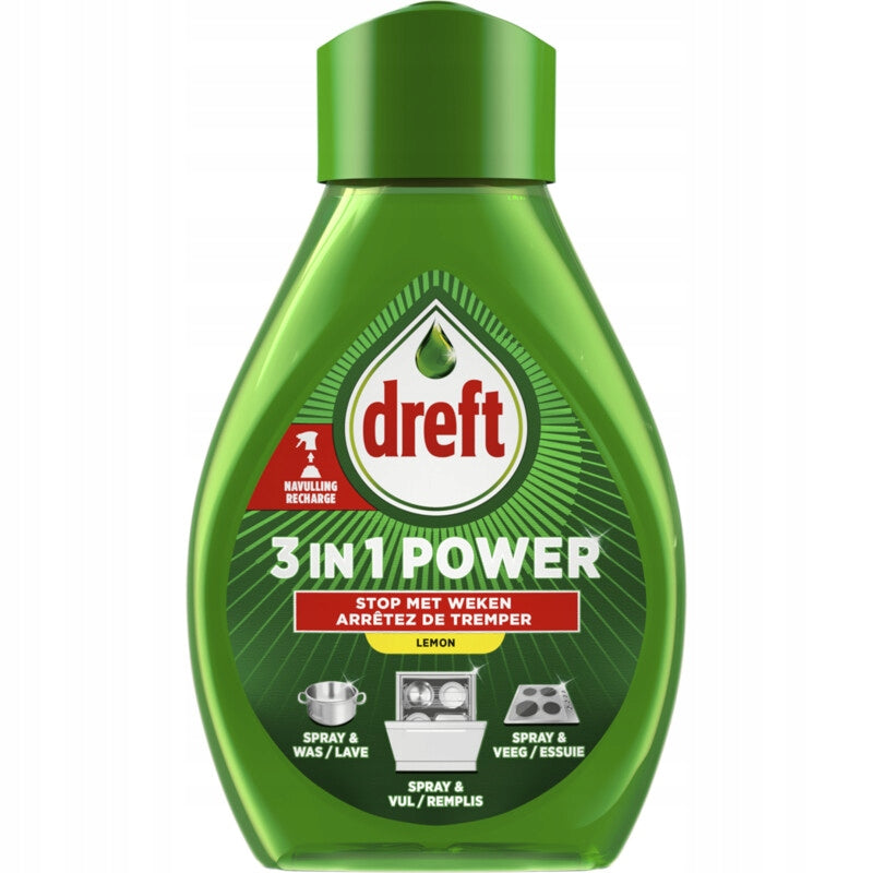 FAIRY POWER SPRAY FRESH dishwashing liquid without soaking STOCK 500ml