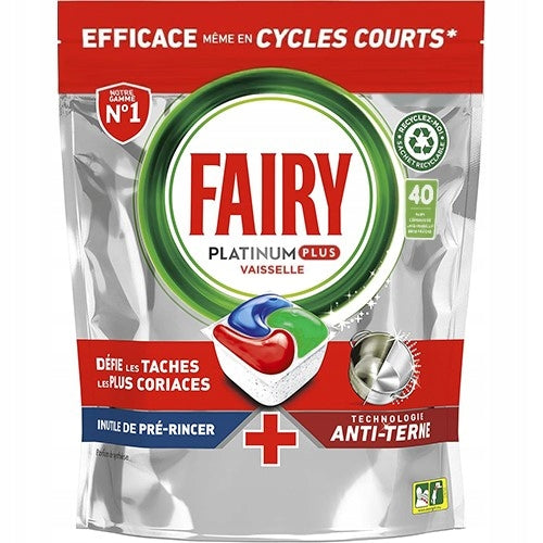 FAIRY Platinum Plus All In One Dishwasher Tablets 40 Pack