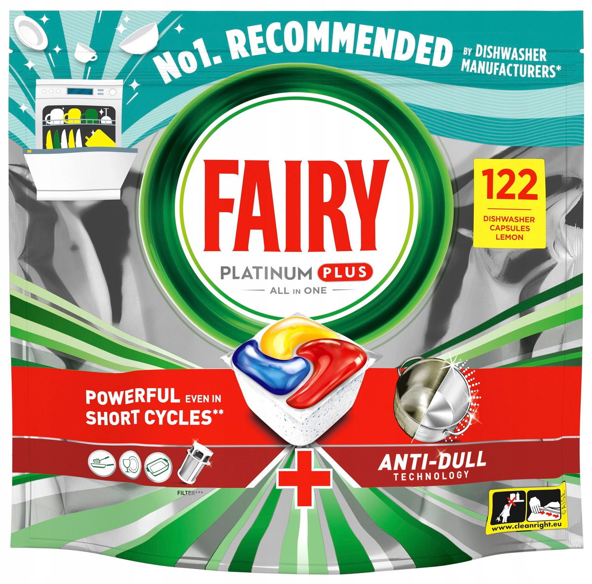 FAIRY Platinum Plus Lemon tablets 119pcs