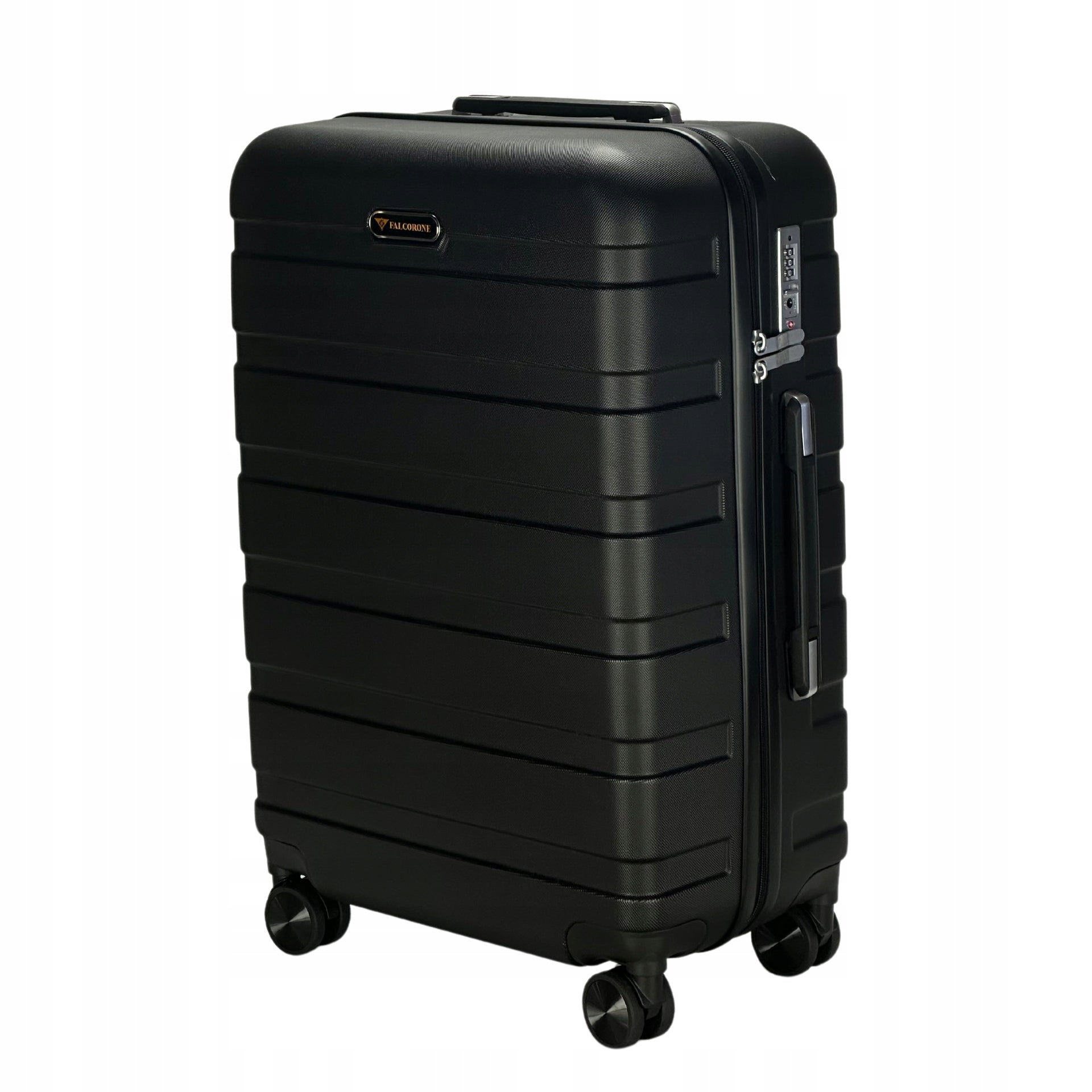 FALCORONE Large POLYCARBONATE suitcase with TSA protection