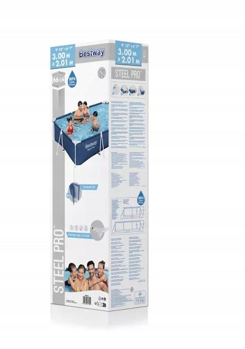 FAMILY GARDEN FRAME POOL FOR GARDEN 300x201x66cm BESTWAY Volume 3300 l