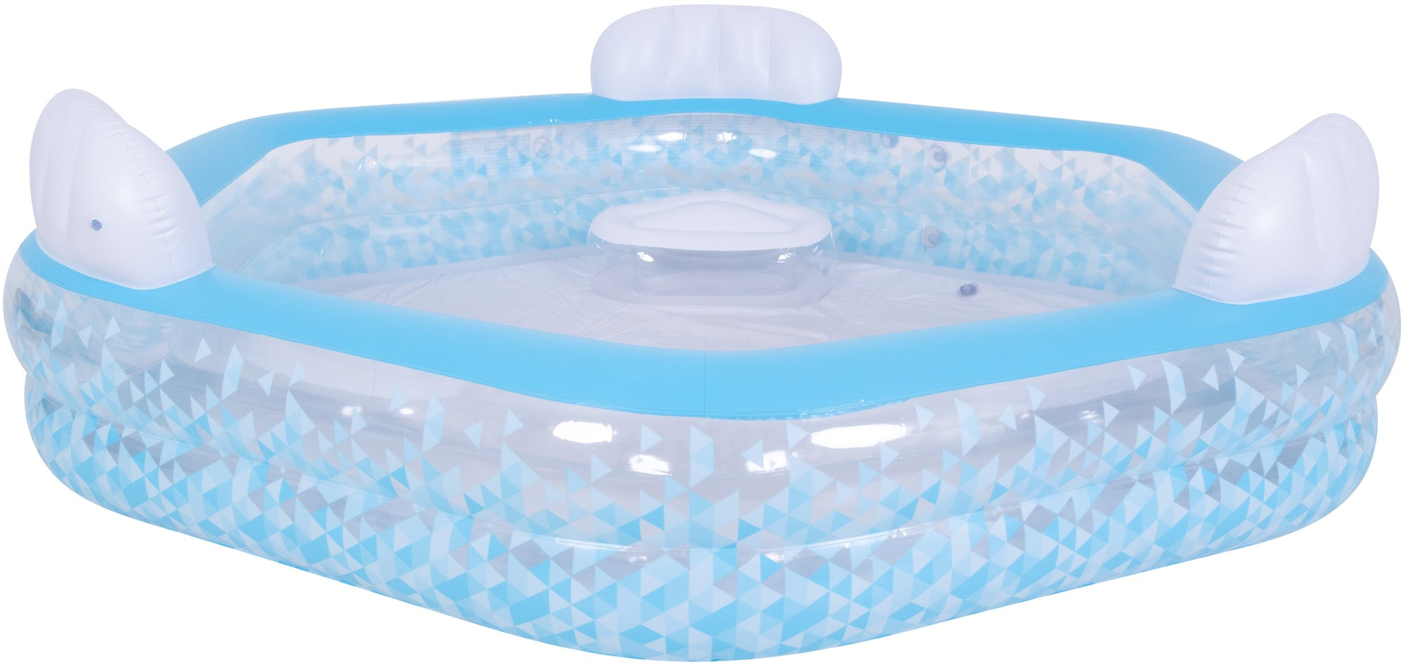 FAMILY GARDEN POOL EXPANSION INFLATABLE Avenli 223x221cm 3x SEAT Brand Jilong