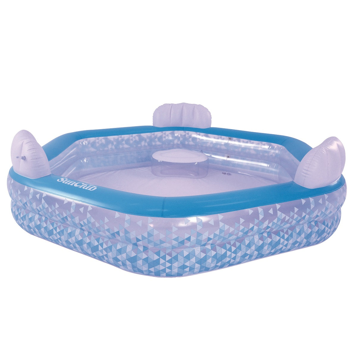 FAMILY GARDEN POOL EXPANSION INFLATABLE Avenli 223x221cm 3x SEAT Length 223 cm