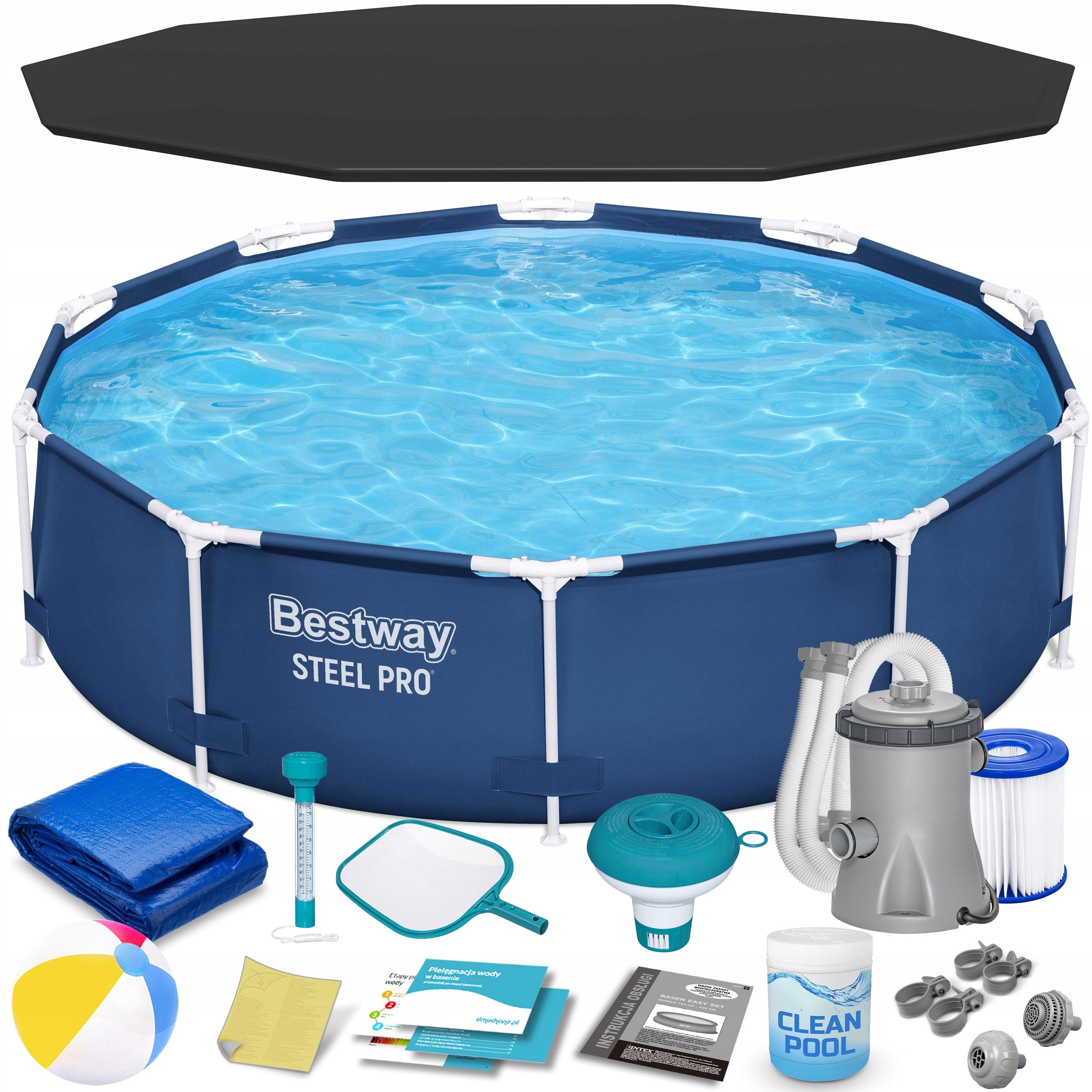 FAMILY GARDEN RACK POOL WITH PUMP 305x76cm Bestway Set Max 16in1