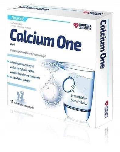 FAMILY HEALTH CALCIUM ONE 12 EFFERVESCENT TABLETS