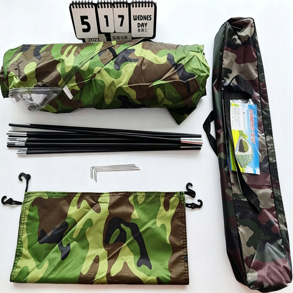FAMILY HIKING TENT 2 PERSON CAMPING WATERPROOF MILITARY Manufacturer code Namiot kempingowy z siatką przeciw owadom
