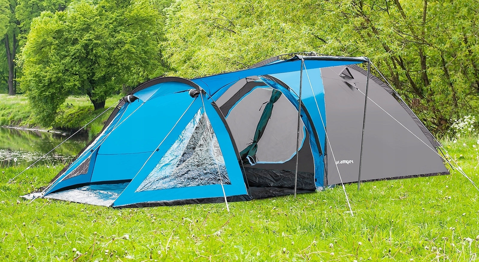 FAMILY HIKING TENT SOLITER 4 PRO ACAMPER 3500mm H2O + FREEBIE Brand Acamper