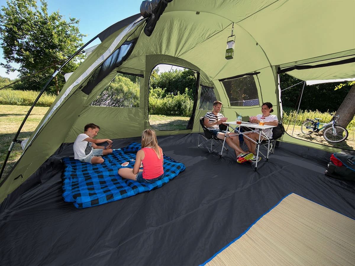 FAMILY TUNNEL TENT SKANDIKA GOTLAND 6 SLEEPER 6 PEOPLE BLACKOUT 5000 MM Brand Skandika
