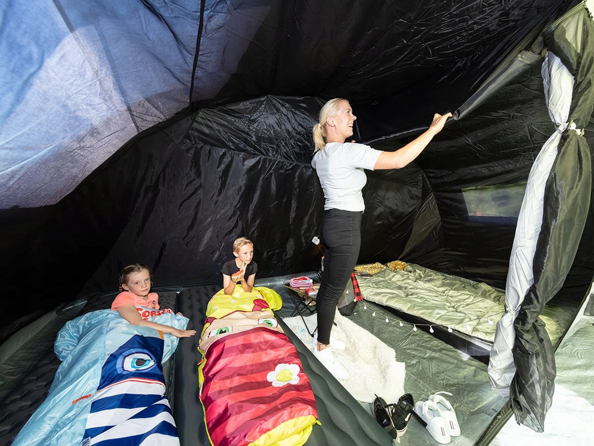 FAMILY TUNNEL TENT SKANDIKA GOTLAND 6 SLEEPER 6 PEOPLE BLACKOUT 5000 MM Model GOTLAND