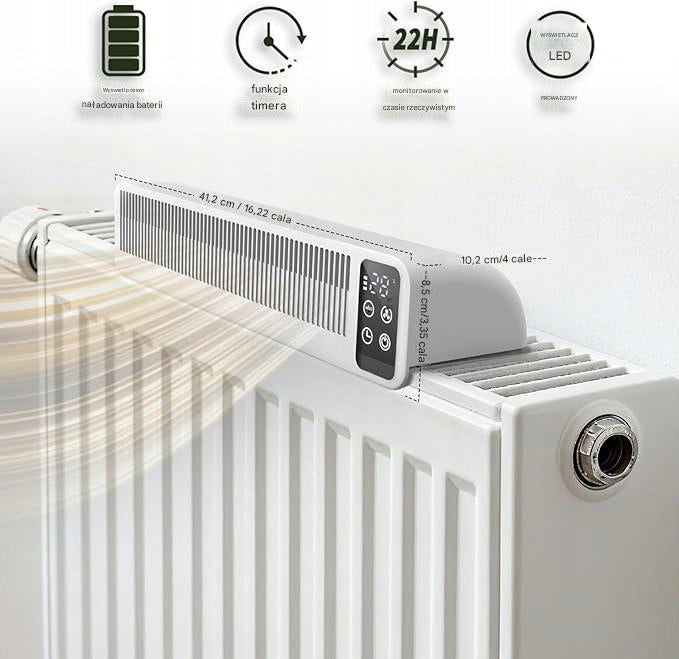 FAN BLOWING FOR HEATING RADIATOR AIR CIRCULATOR STRONG AIR SUPPLY Functions timer