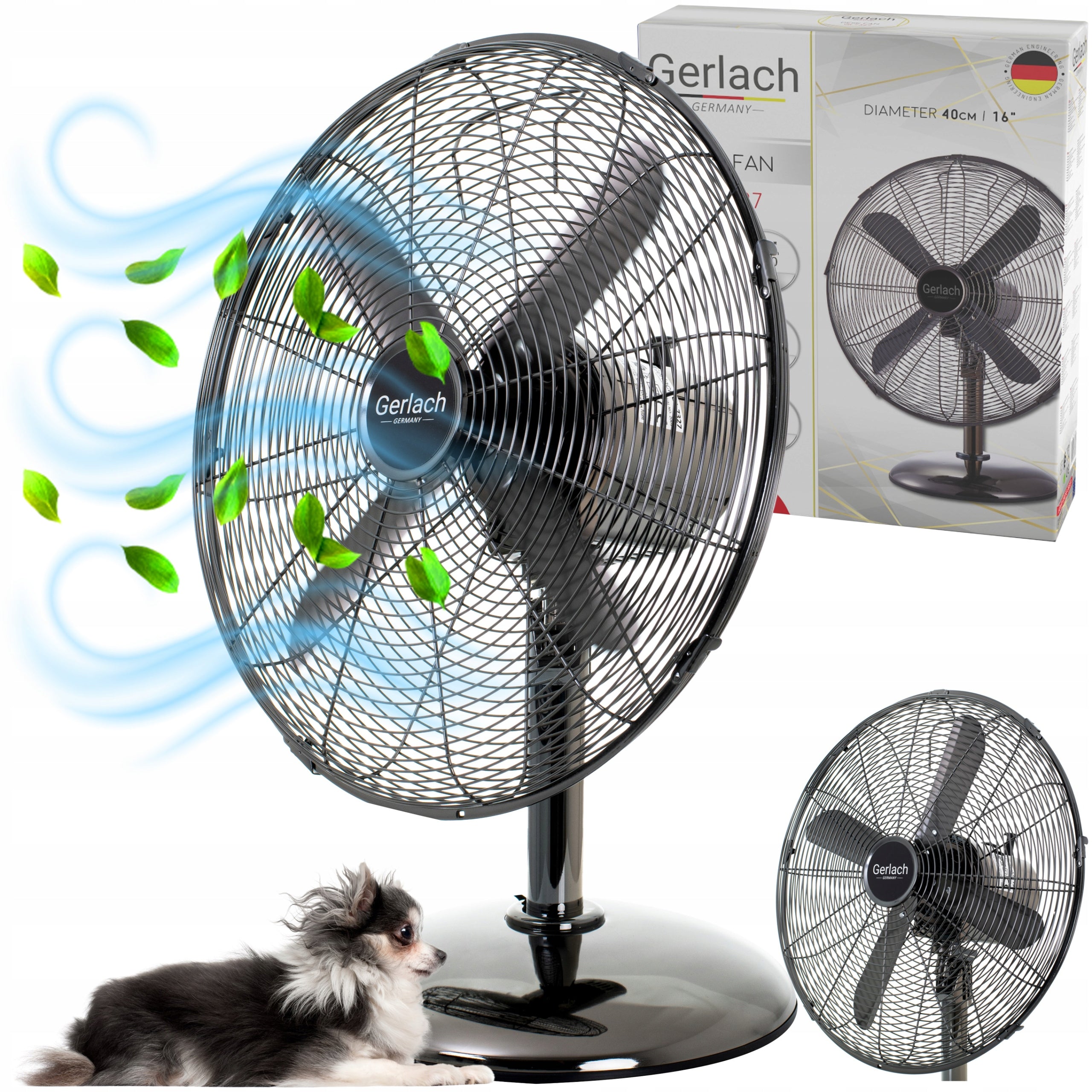 FAN CIRCULATOR STANDING DESK QUIET STRONG OSCILLATION QUALITY