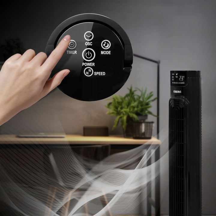 FAN COLUMN FAN STANDING QUIET FOR BEDROOM HOME FLOOR REMOTE CONTROL Functions oscillation automatic oscillation timer
