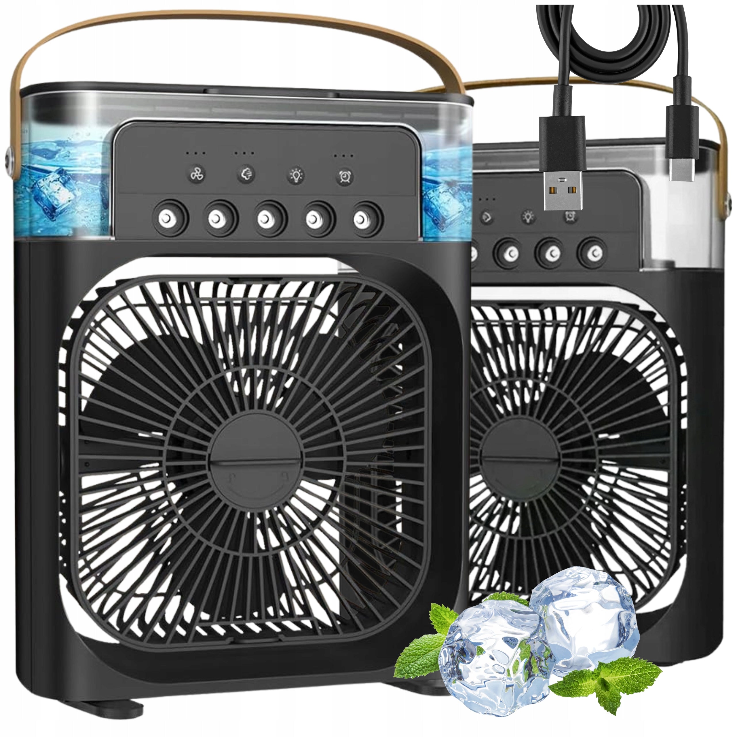 FAN DESK FAN COLUMN AIR CONDITIONER ROOM MIST WATER Manufacturer code WENTYLATOR KLIMATOR NA WODĘ NAWILŻACZ LED