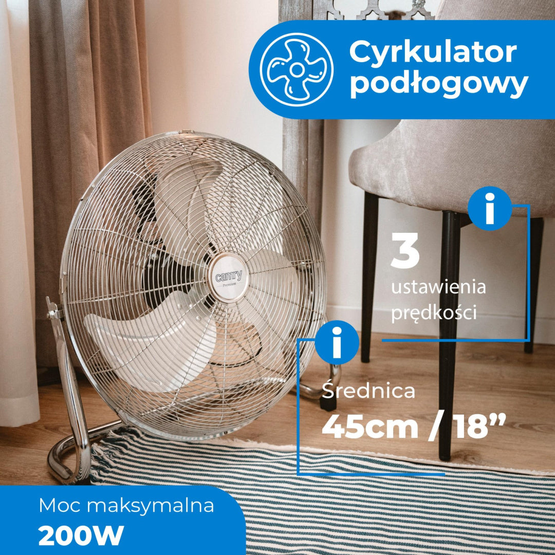 FAN FLOOR CIRCULATOR WINDMILL STRONG 45CM ADJUSTABLE Fan type floor