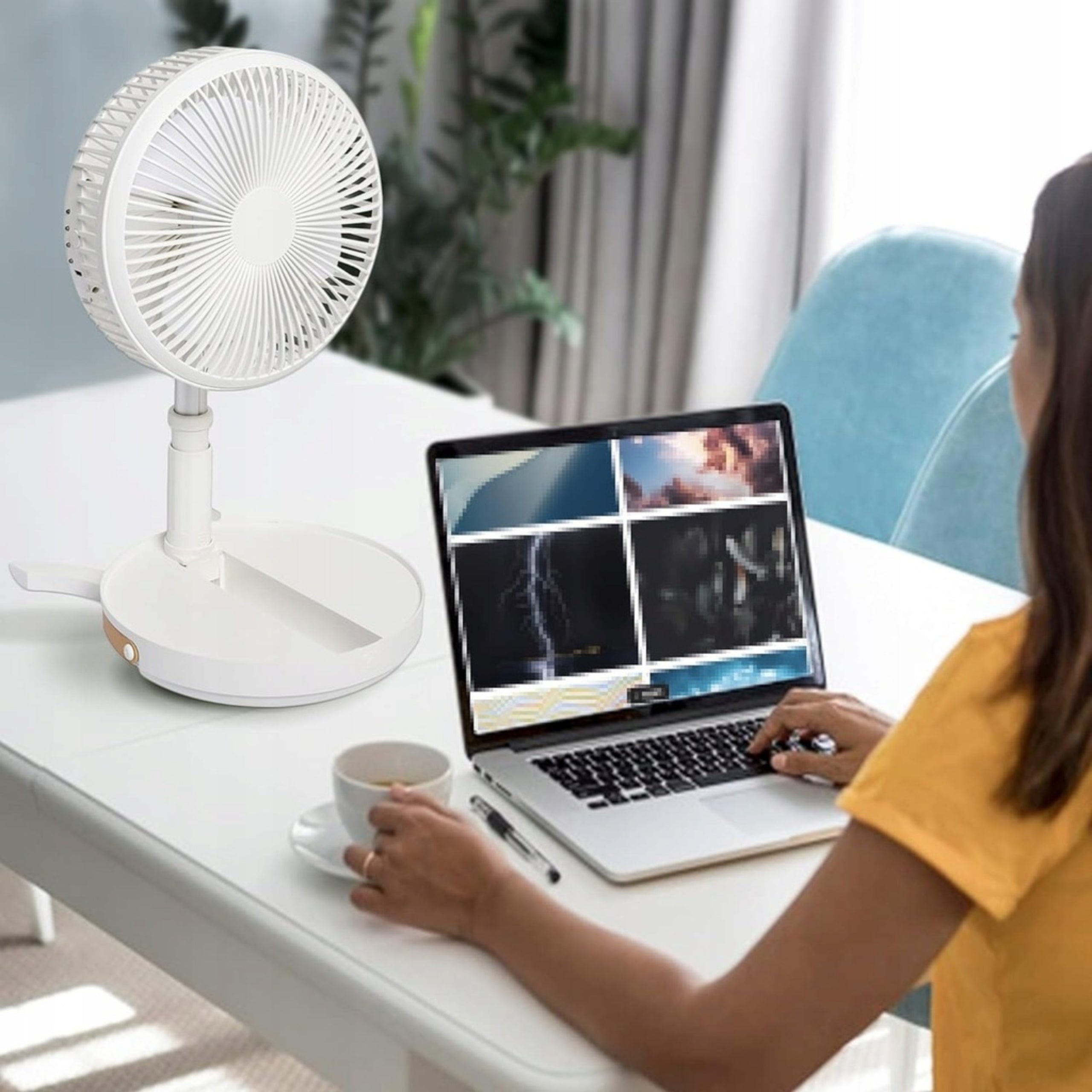 FAN FLOOR FAN QUIET STANDING TABLE TELESCOPIC 36-99CM DAY Brand no brand
