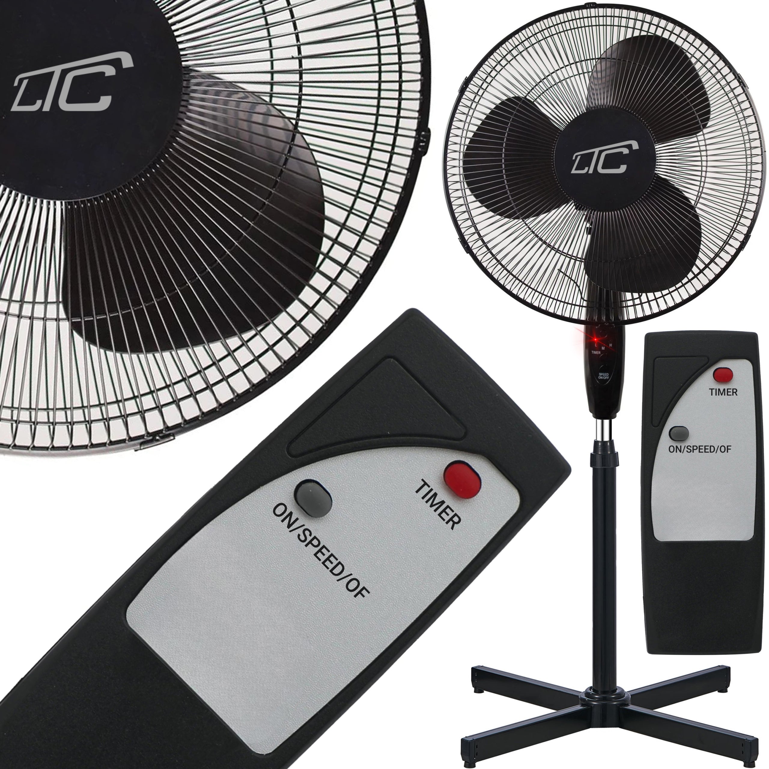 FAN FLOOR FAN standing QUIET STRONG OSCILLATION 50W 125cm REMOTE CONTROL Packaging status original