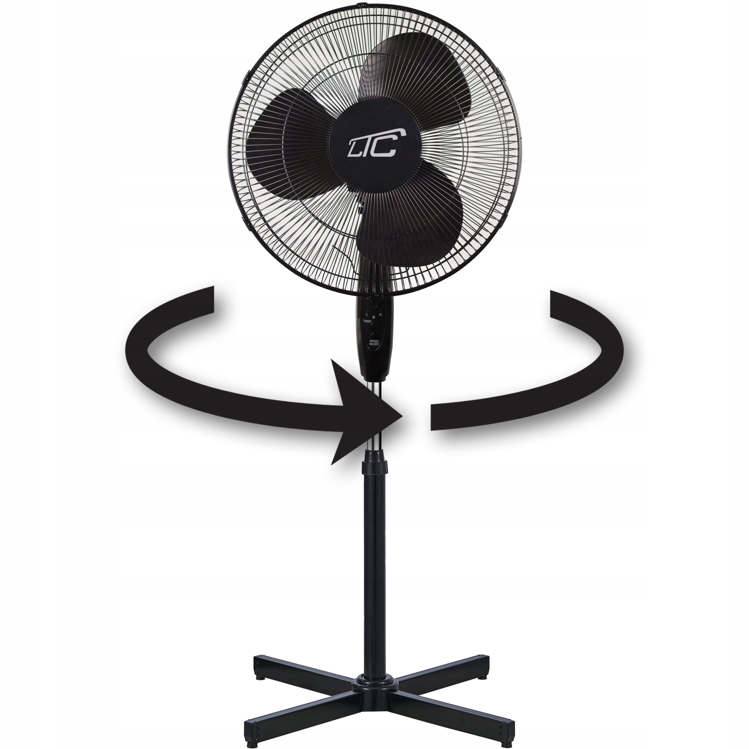 FAN FLOOR STANDING FAN POWERFUL 50W SILENT ROTATING REMOTE CONTROL / 2026R Manufacturer code WIATRAK STOJĄCY PODŁOGOWY  + PILOT