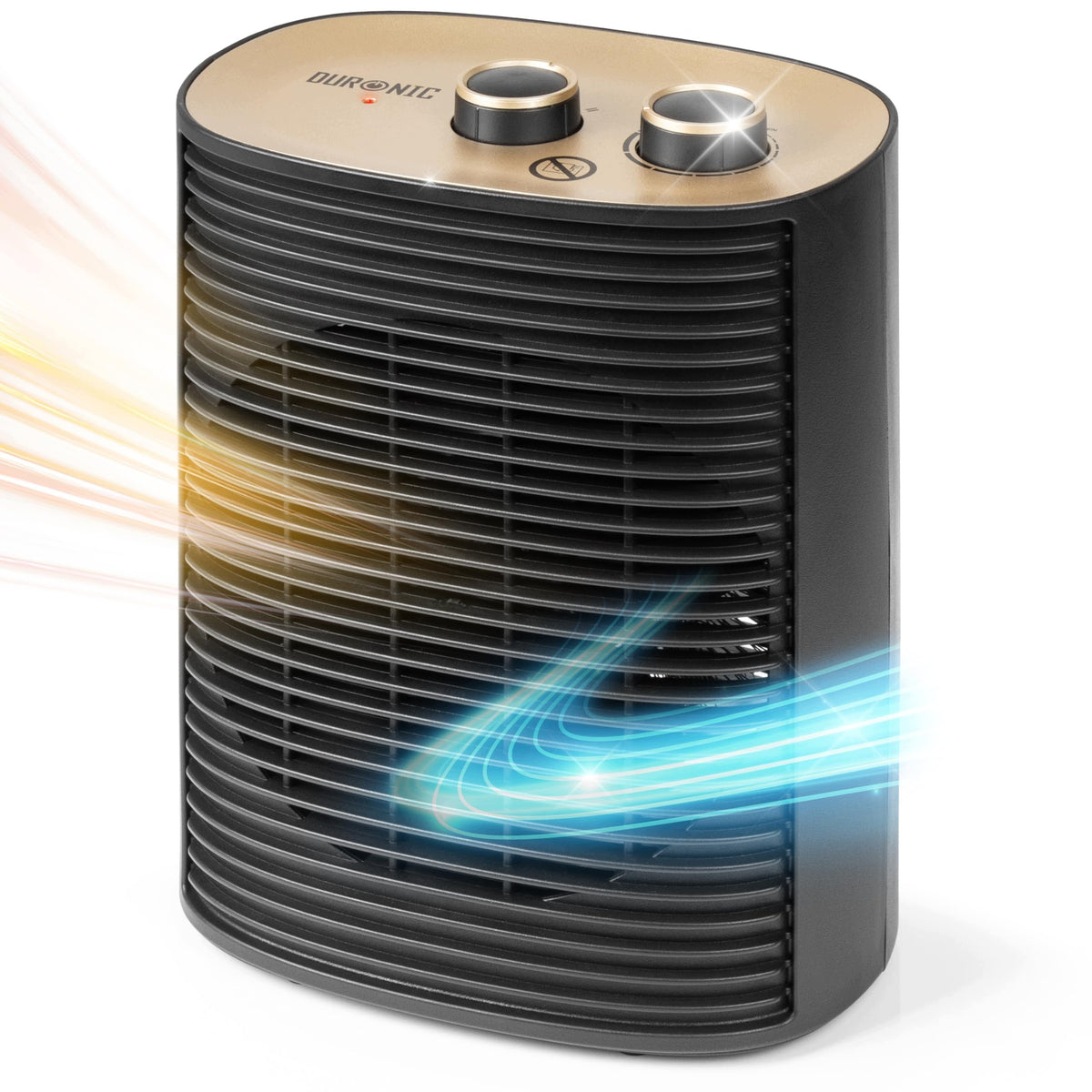 FAN HEATER ELECTRIC HEATER 2000W THERMOSTAT 3 MODES BLACK