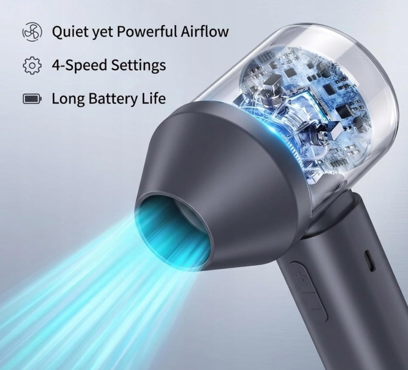 FAN MINI TURBO FAN HAND TRAVEL BEACH GREY Manufacturer code T12