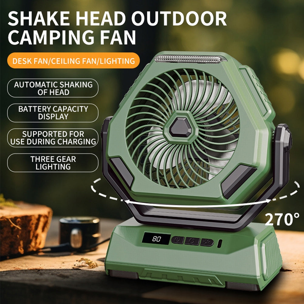 FAN PORTABLE CAMPING LED LANTERN FOR TENT TRAVEL Manufacturer code RE-641