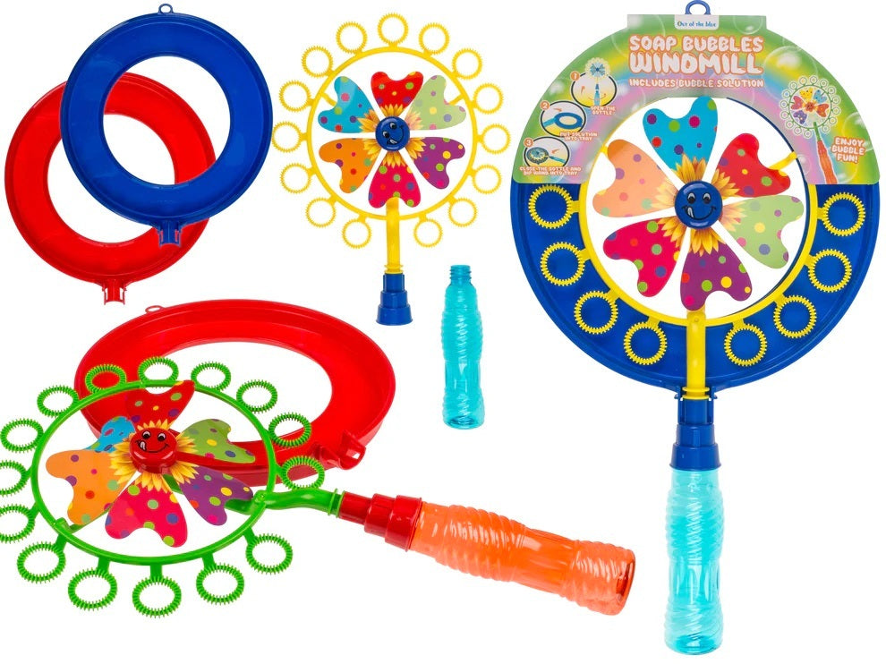 FAN SOAP BUBBLE MACHINE BUBBLE FAN + LIQUID Packaging status original