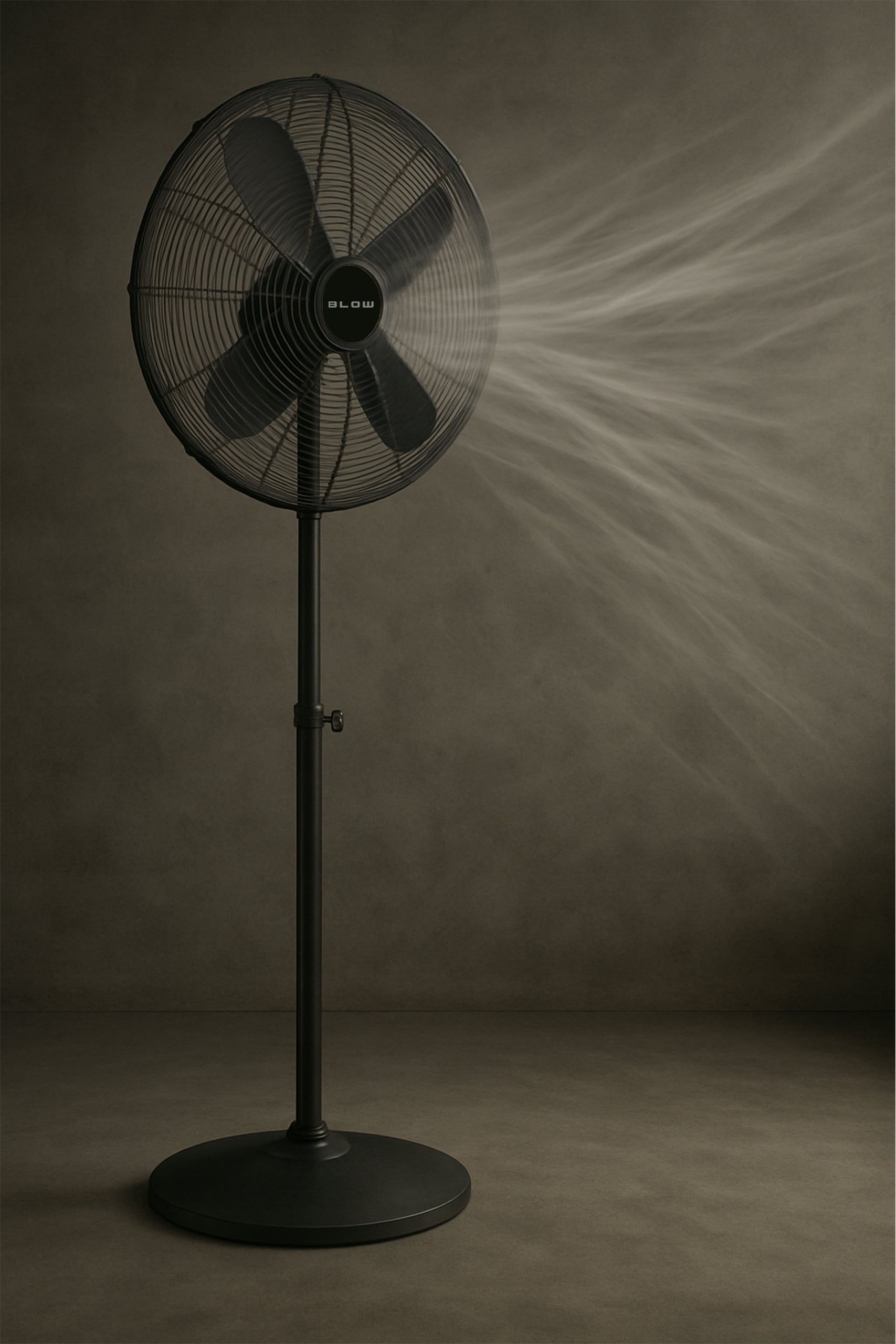 FAN STANDING WINDMILL 4 BLADES 60W HIGH QUIET STRONG METAL 125cm Model 60W 16"