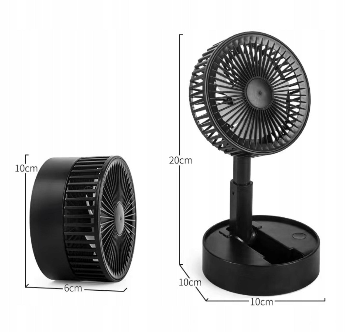 FAN TABLE FAN FOLDABLE USB RECHARGEABLE BATTERY Model LAZY SUMMER
