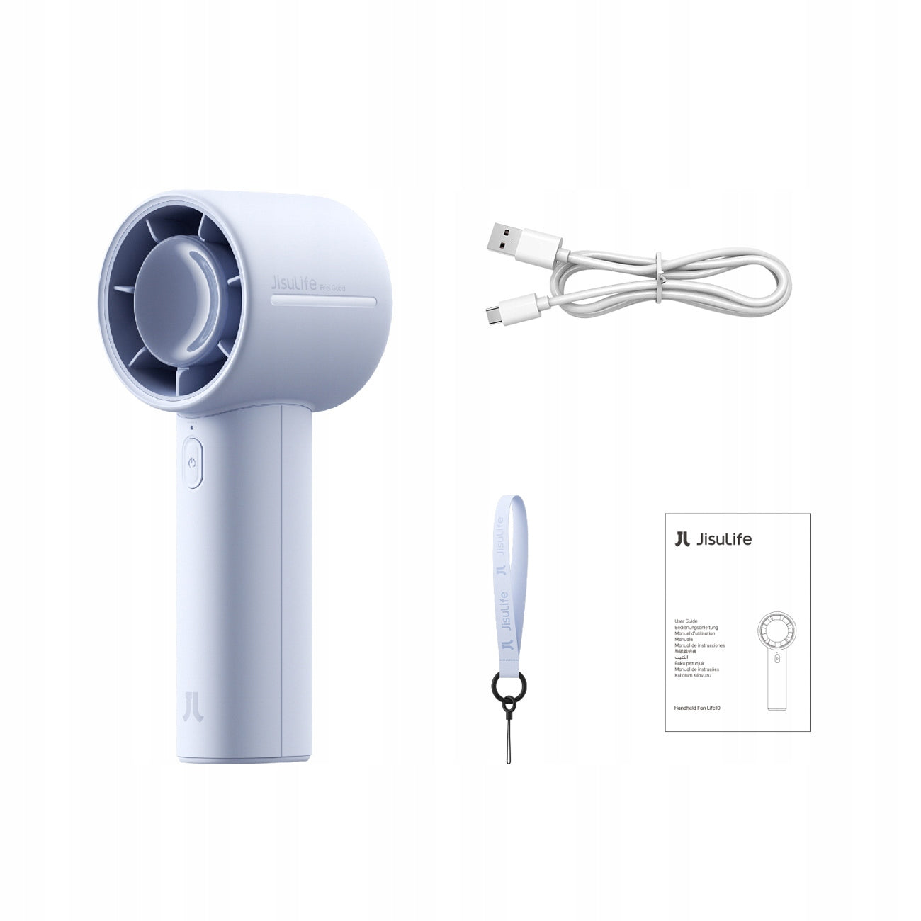FAN USB FAN 4000mAh 5 AIRFLOW MODES + USB-C CABLE AND LIGHT LANYARD Manufacturer code 6975061536673