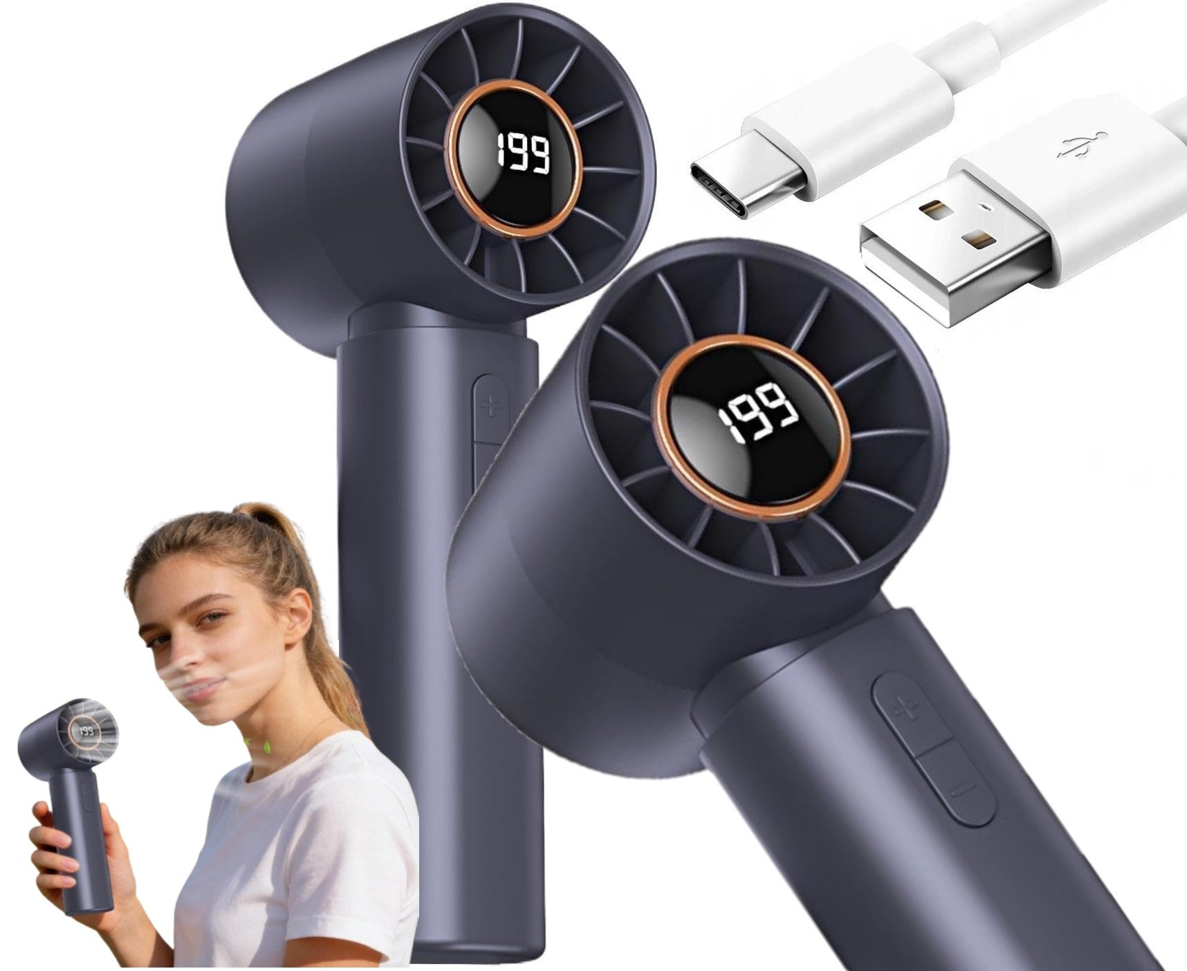 FAN VETIVER FAN MINI MANUAL BATTERY FOR DESK DISPLAY
