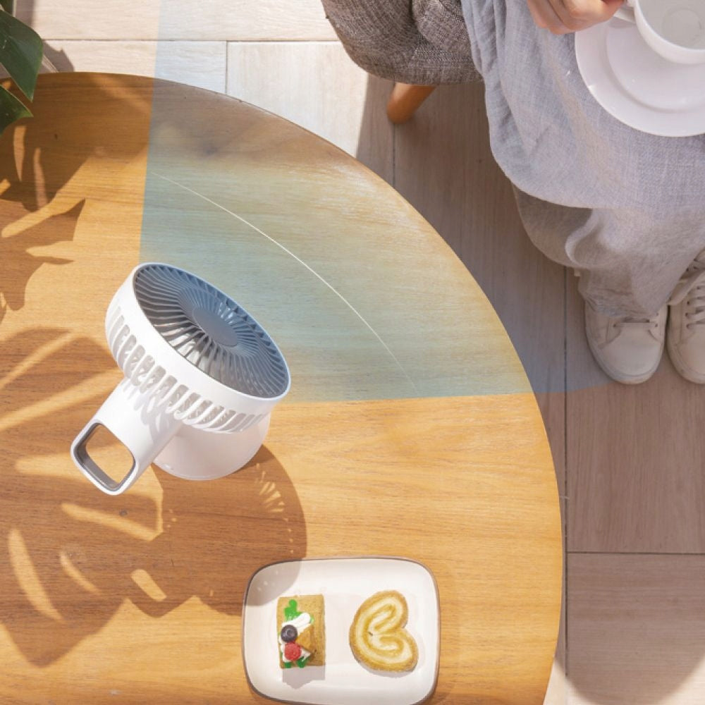 FAN VITAMMY DESK FAN PORTABLE RECHARGEABLE USB 4000 mAh Fan type table