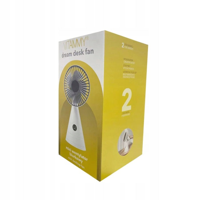 FAN VITAMMY DESK FAN PORTABLE RECHARGEABLE USB 4000 mAh Manufacturer code TOW016966