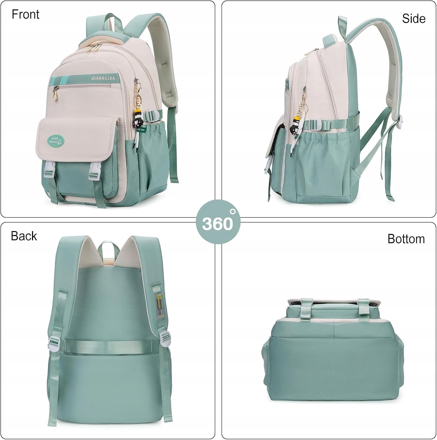 FANDARE SCHOOL BAG EVERY DAY FOR STUDENTS FOR BOOKS Color multicolor