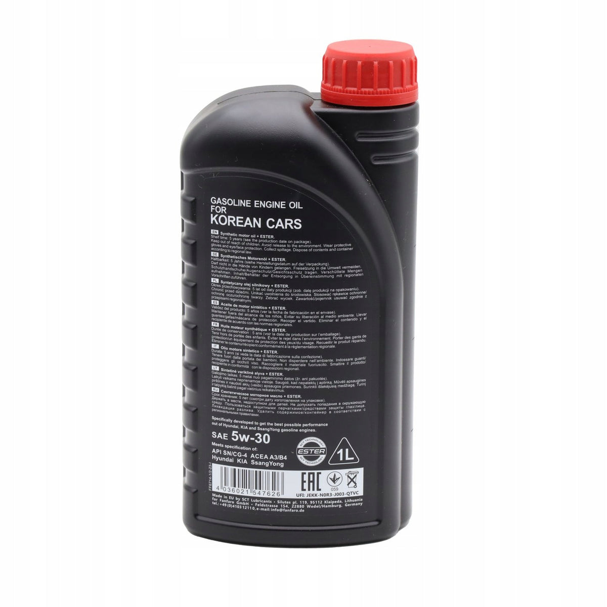 FANFARO 5W-30 Korean Cars Engine Oil 1 Liter Packaging volume 1 l