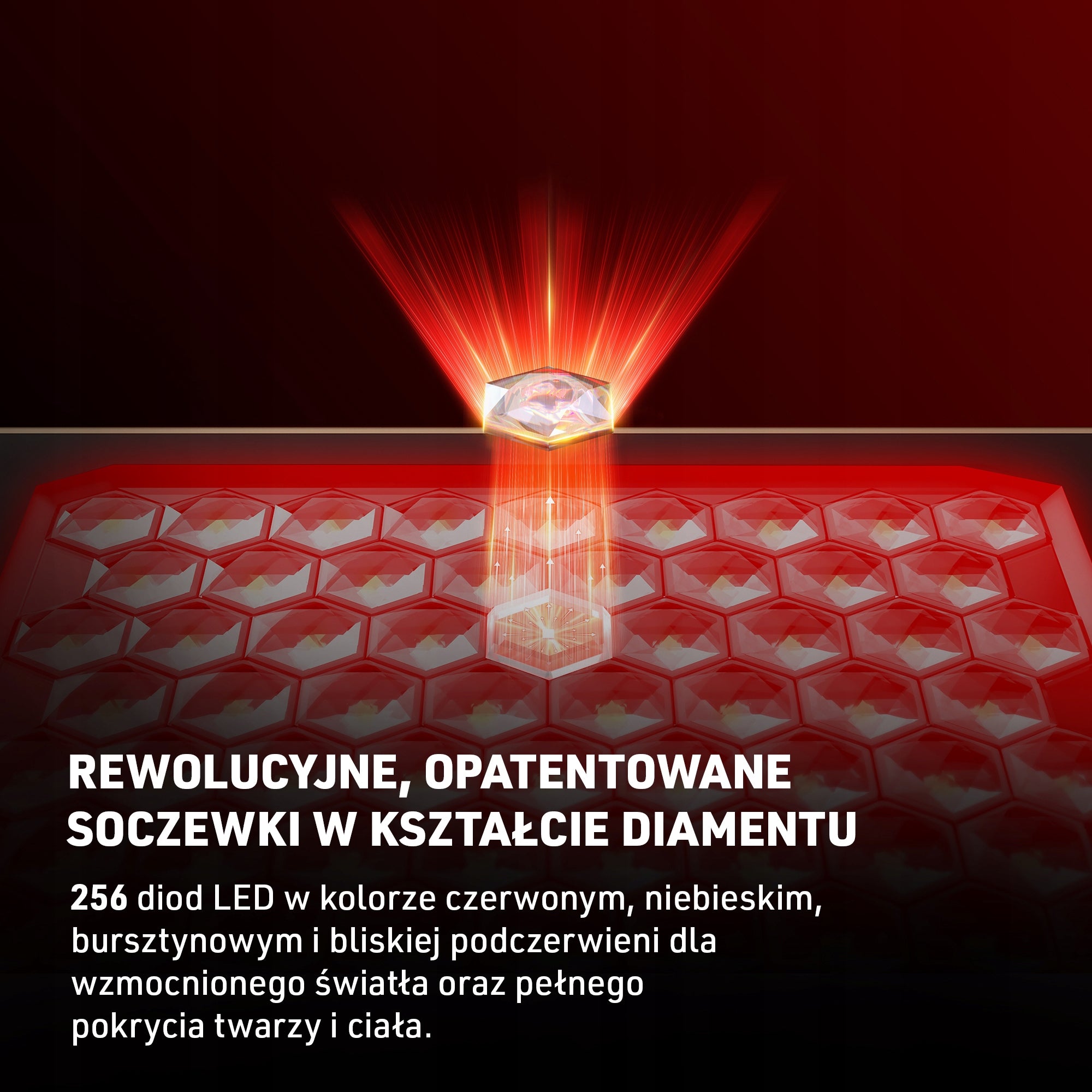 FAQ LED Panel - wielokolorowe, głęboka bliska podczerwień do twarzy i ciała Packaging status original