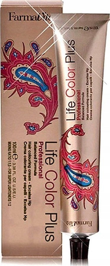 Ilgalaikiai plaukų dažai Farmavita Life Color Plus Nº 1 10 Black Blue, 100 ml