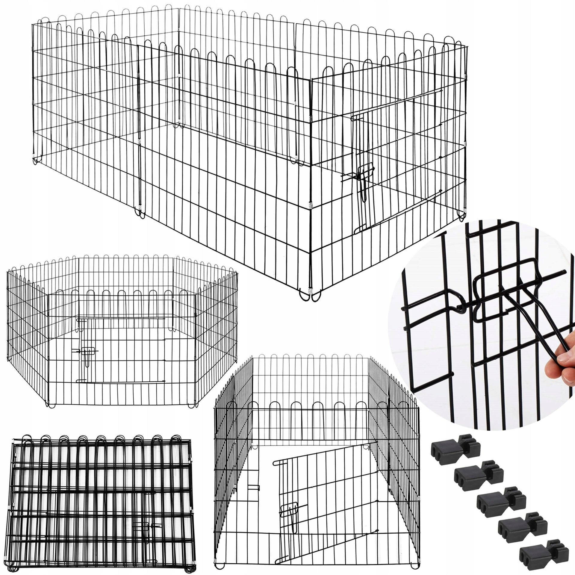 FARM CAT ENCLOSURE FOR DOG CAT PUPPIES RABBIT PLAYPEN CAGE 165x85cm GOAL Kind cage