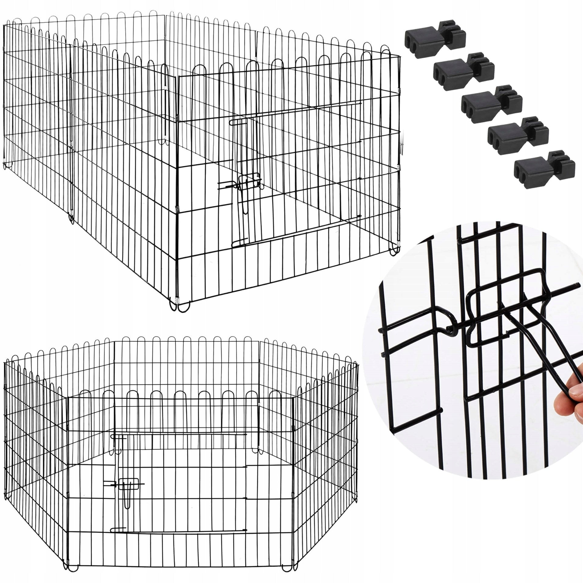 FARM CAT ENCLOSURE FOR DOG CAT PUPPIES RABBIT PLAYPEN CAGE 165x85cm GOAL Manufacturer code PA1015
