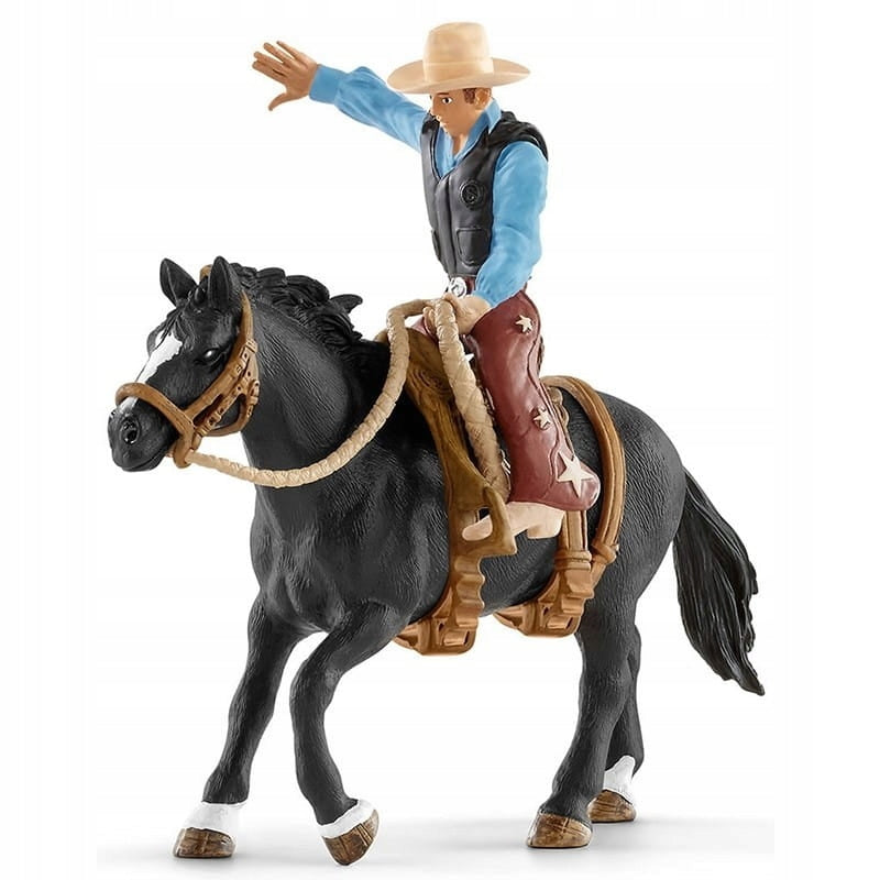 Schleich Cowboy im Sattel auf einem Mustang 