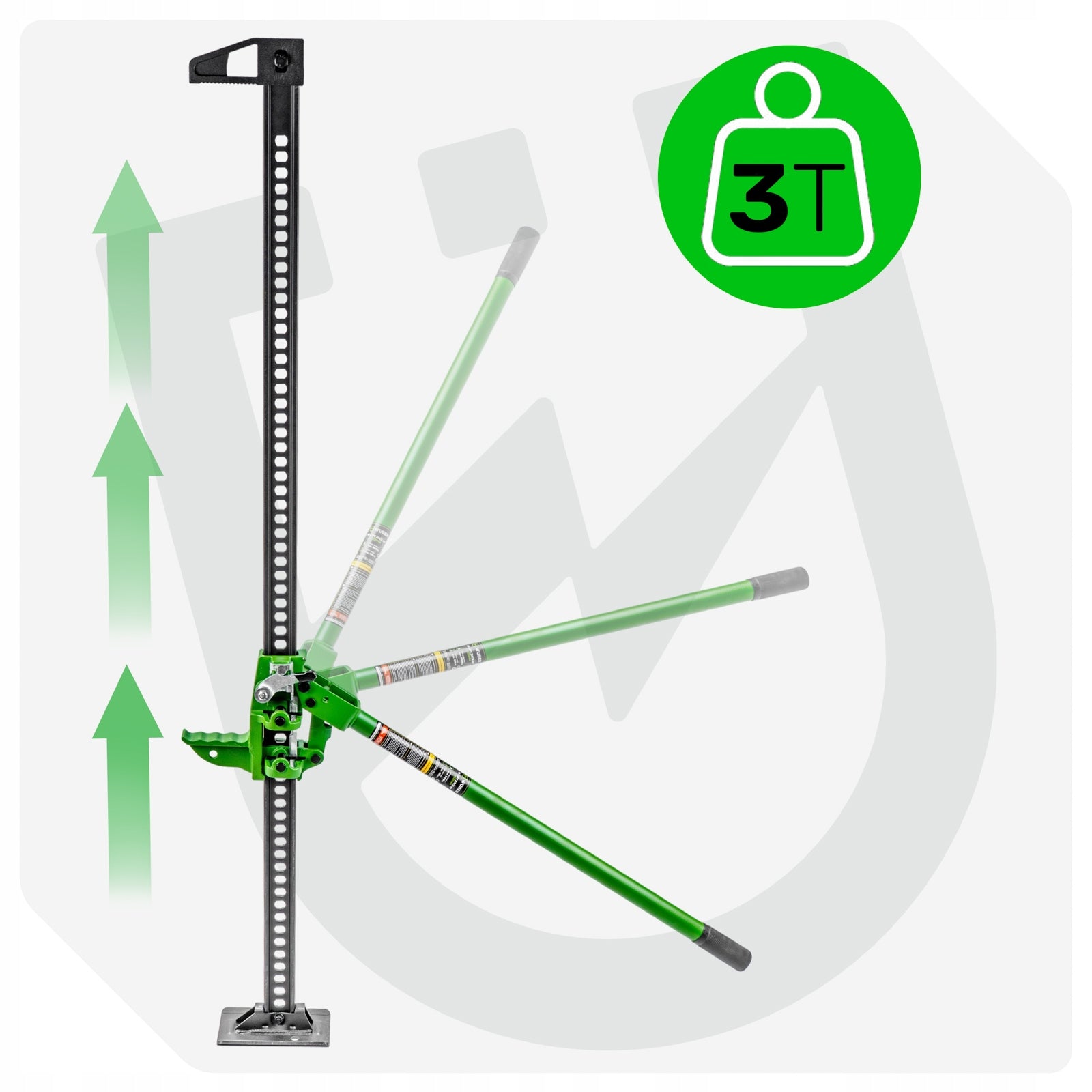 FARM LIFT 60” 150CM OFF-ROAD 11-135CM RAILWAY JACK HI LIFT 3T Brand Wuber