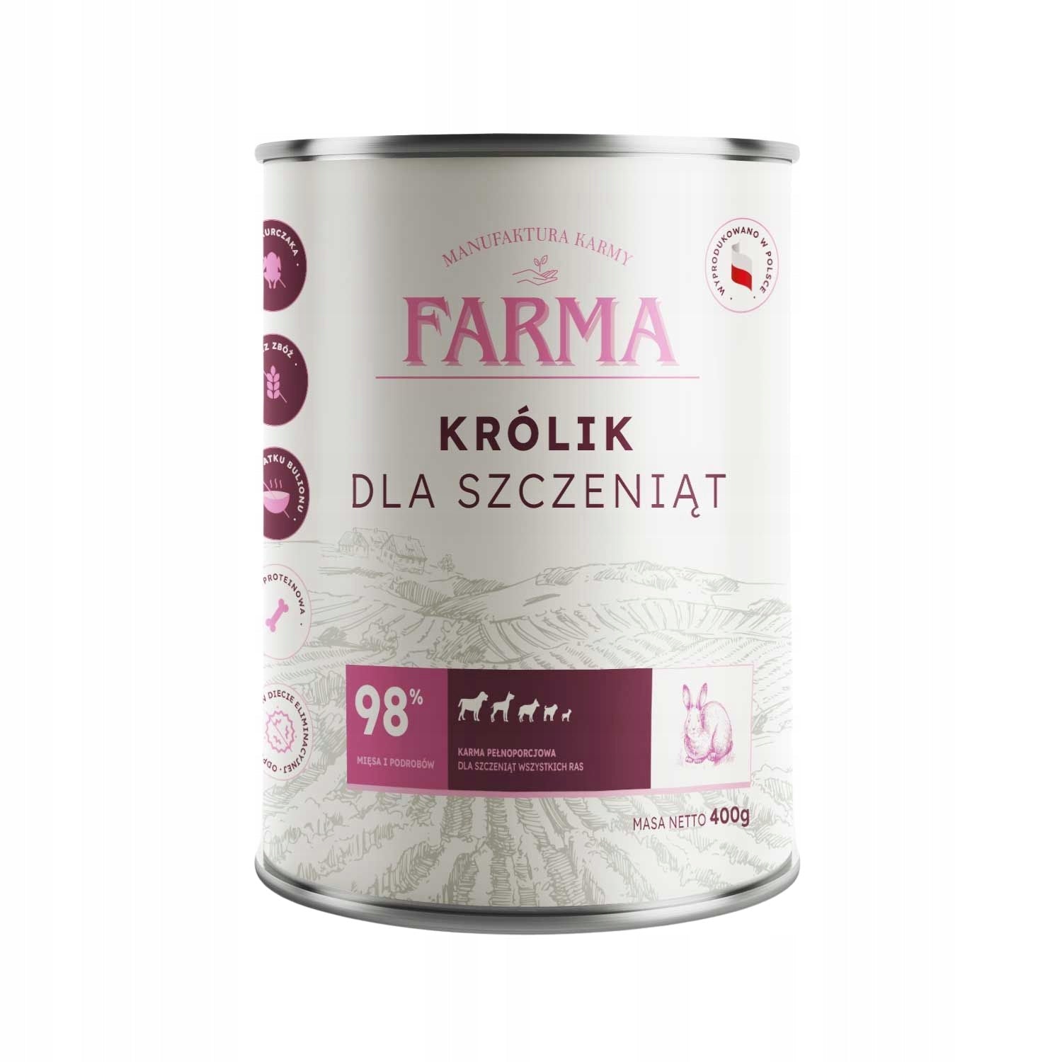 FARMA Select Rabbit 400g Wet food for Monoprotein puppies Manufacturer code 5905172692570