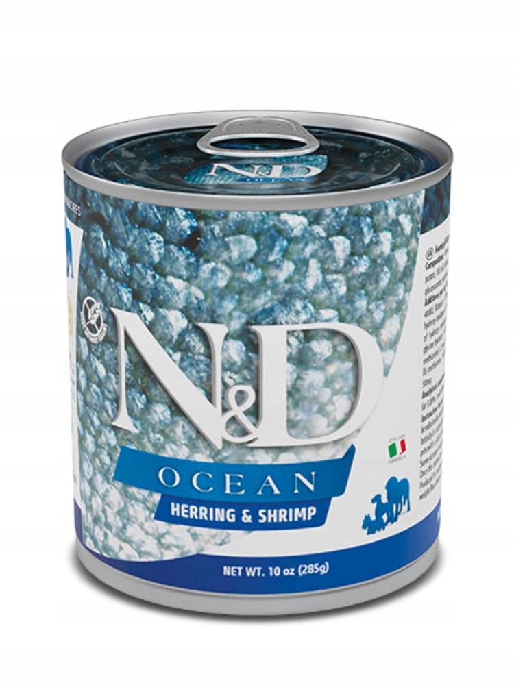 FARMINA N&D DOG Herring & Shrimp Adult (Can) 285g
