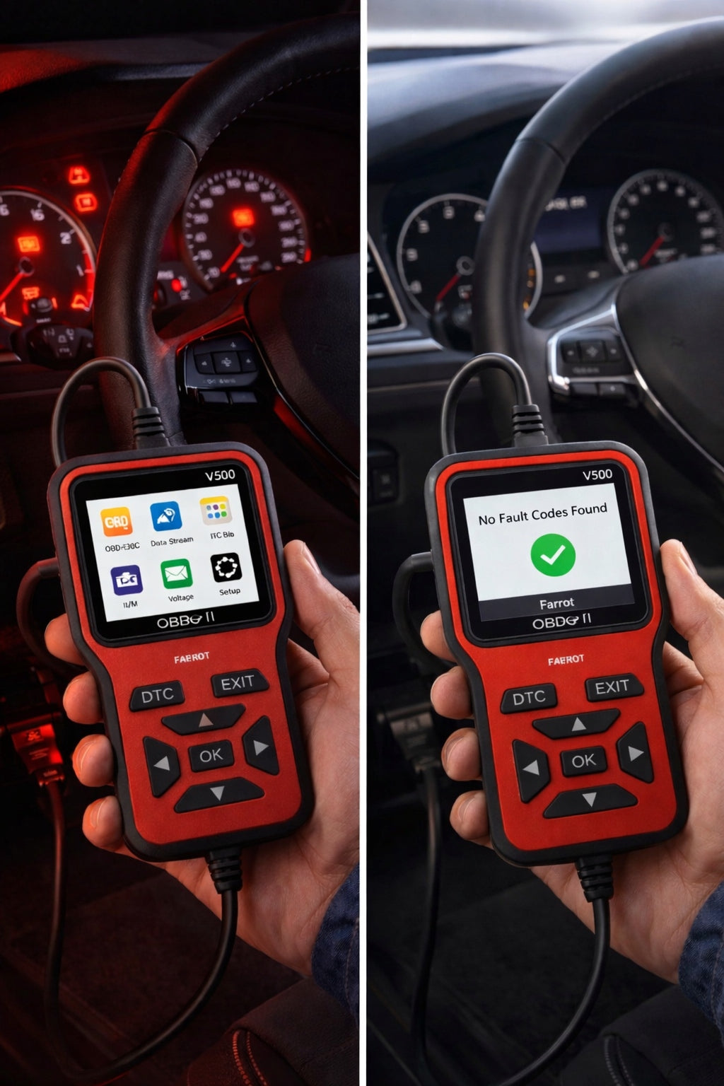 FARROT OBD2 Diagnostic Scanner Deleting DTC Check Engine Error Tester Brand Farrot