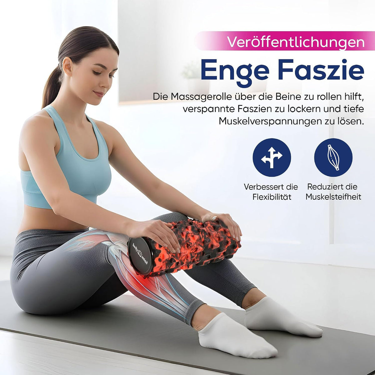 FASCIA MASSAGE ROLLER 3D FITNESS ROLLER 33 CM REGENERATION Manufacturer code WAŁEK MASAŻ POWIĘZI ROLKA FITNESS 3D REG