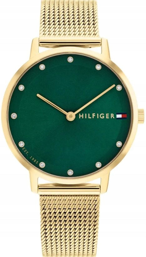 FASHIONABLE AND ELEGANT WOMEN'S WATCH TOMMY HILFIGER 1782668 WITH GREEN DIAL Packaging status original